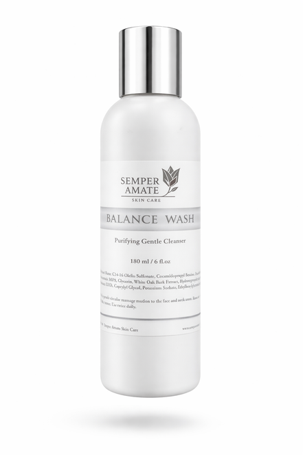 balance wash gentle cleanser- Semper Amate Skincare