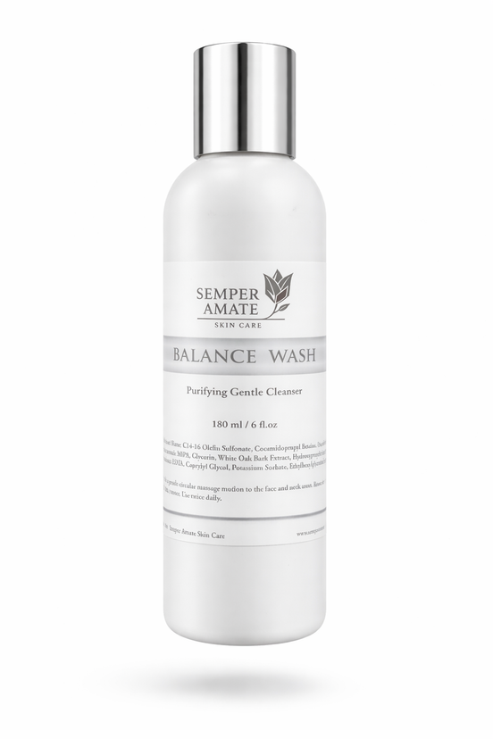 balance wash gentle cleanser- Semper Amate Skincare