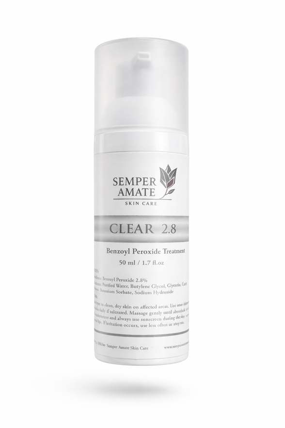Clear Acne Gel  benzoyl peroxide salicylic acid spot treatment – Semper Amate Skincare