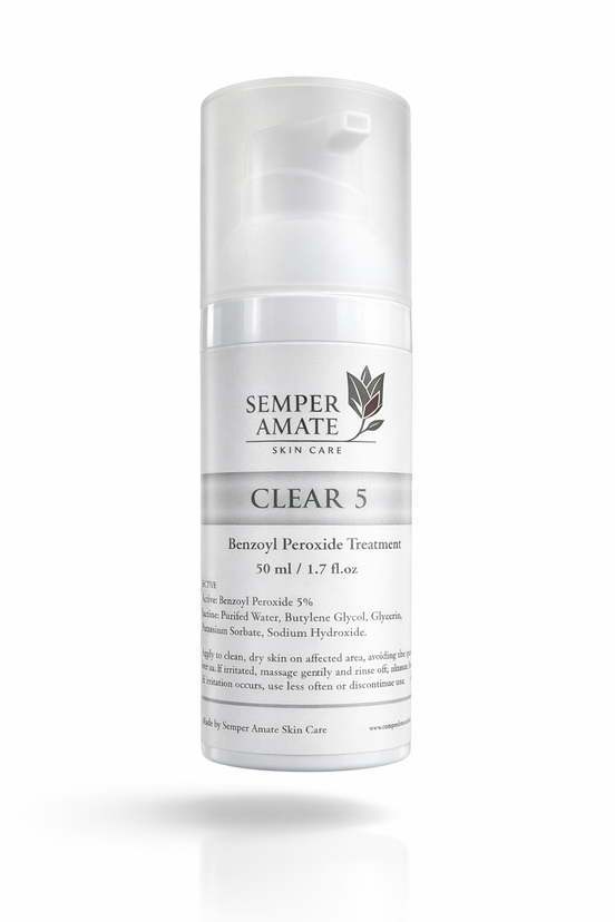 Clear Acne Gel  benzoyl peroxide salicylic acid spot treatment – Semper Amate Skincare