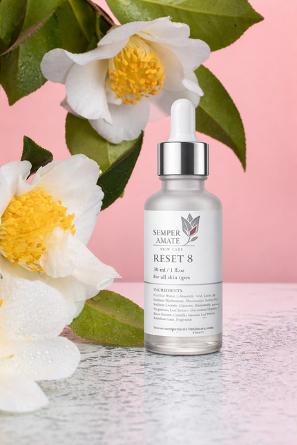 reset8 mandelic acid serum exfoliator Semper Amate Skin Care 